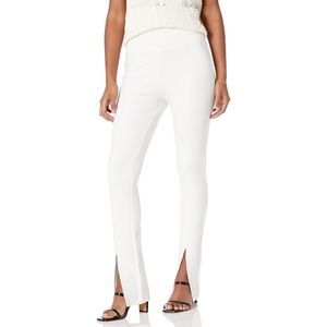 NWT The Drop Uma High Rise Front Slit White Pants